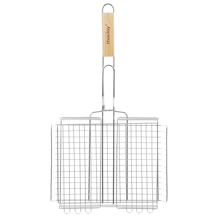Решётка гриль универсальная maclay, 25x31 см, хромированная сталь, для мангала Решётка гриль универсальная maclay, 25x31 см, хромированная сталь, для мангала