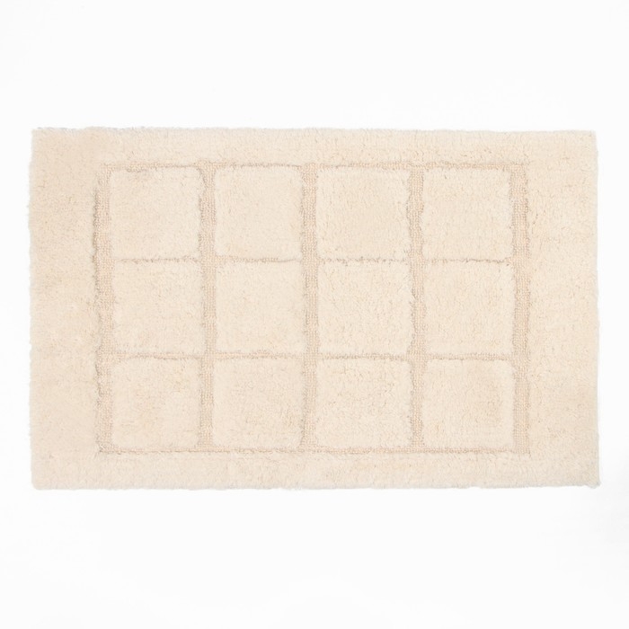 Коврик для ванной Этель Bricks 50х80 см цв. молочный, 70%хл, 30% п/э,1600 г/м2 Коврик для ванной Этель Bricks 50х80 см цв. молочный, 70%хл, 30% п/э,1600 г/м2