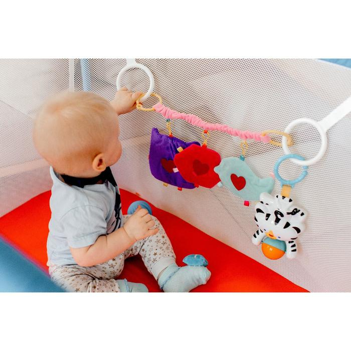 Растяжка - погремушка мягкая на кроватку/коляску «Малышка», Крошка Я Растяжка - погремушка мягкая на кроватку/коляску «Малышка», Крошка Я