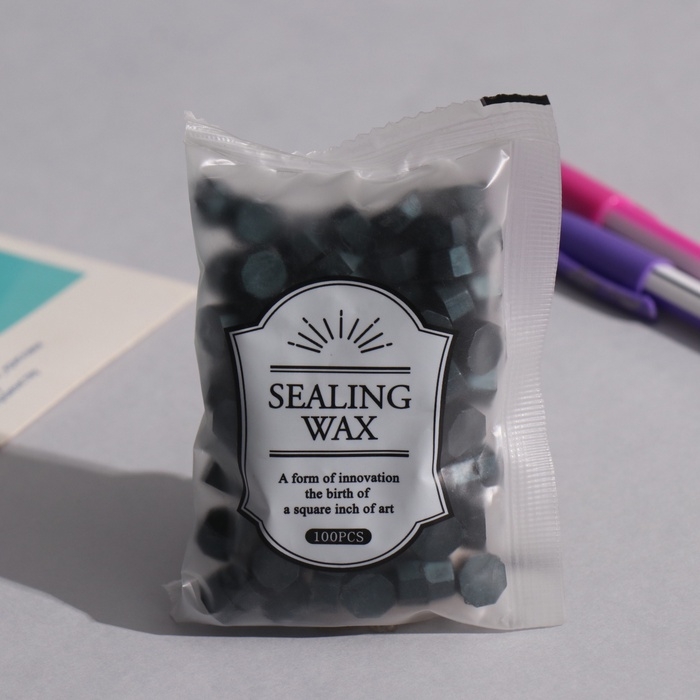 Сургуч в гранулах Сургуч в гранулах "Морская волна" перламутр набор 100 капсул