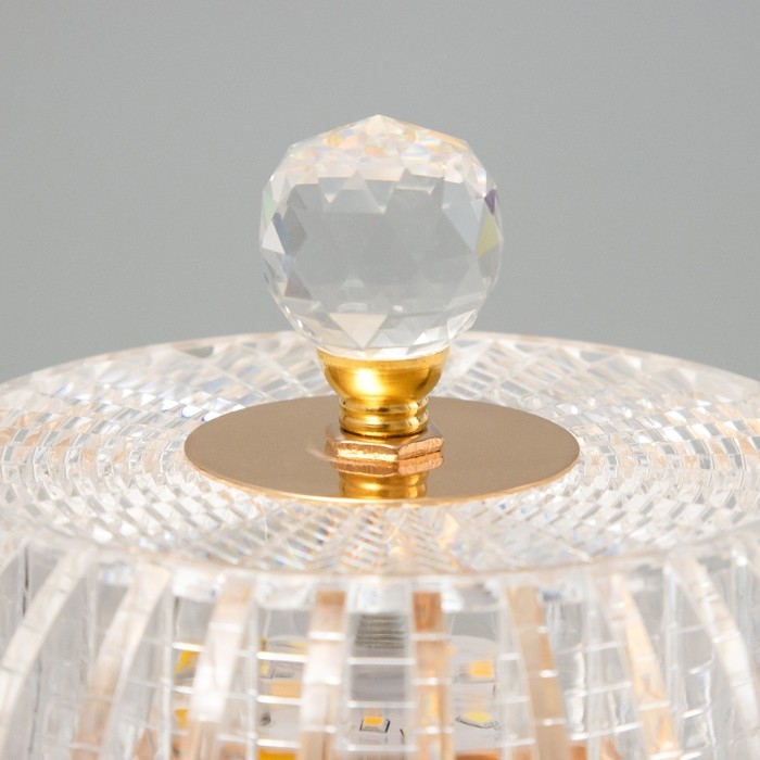 Настольная лампа сенсорная Настольная лампа сенсорная "Ренди" LED 3Вт 3000-6000К USB АКБ диммер золото 15,5х15,5х30 см 102220