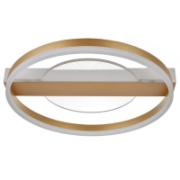 Люстра с ПДУ 1343/2 LED 100Вт 3000-6000К золото 52х50х9 см BayerLux