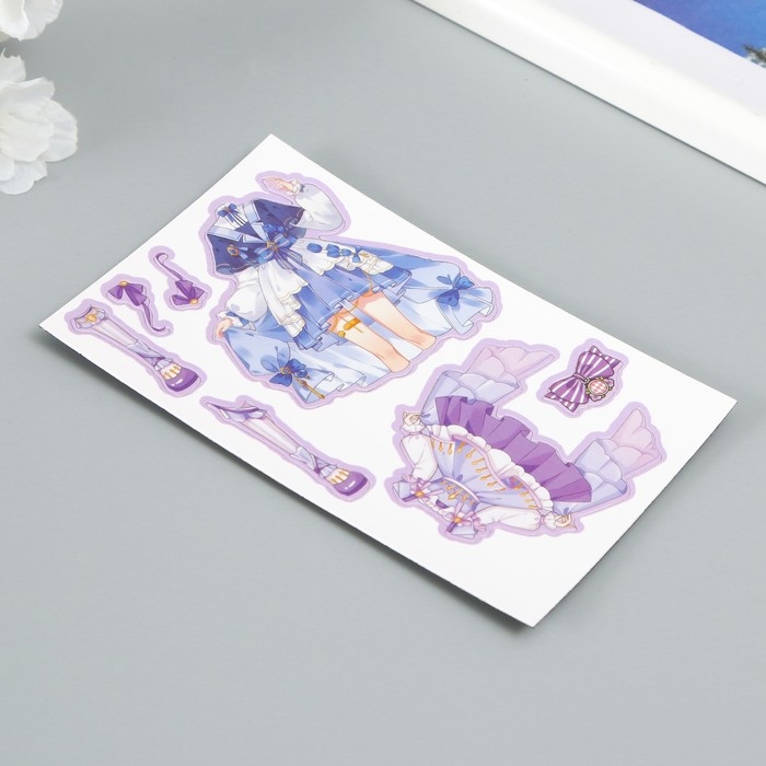 Наклейка-игра Наклейка-игра "Наряды принцессы" МИКС набор 3 листа, 2 куклы 16х11х2 см