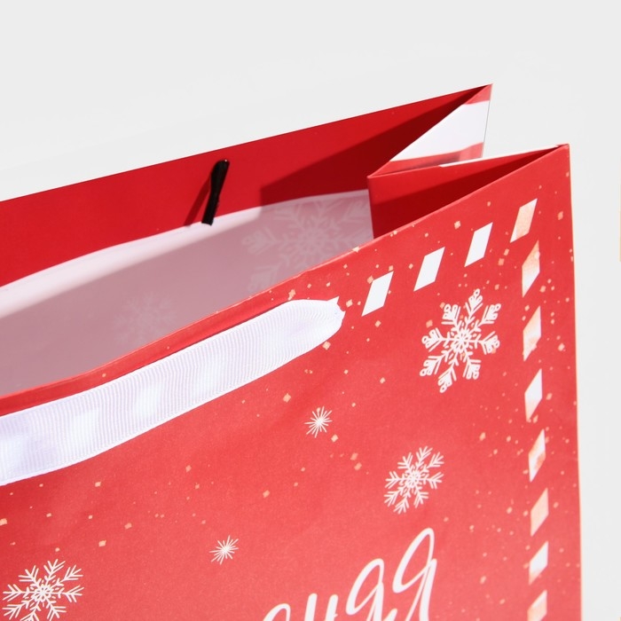 Пакет подарочный новогодний ламинированный квадратный «Новогодняя посылка», 30 х 30 х 12 см, Новый год Пакет подарочный новогодний ламинированный квадратный «Новогодняя посылка», 30 х 30 х 12 см, Новый год