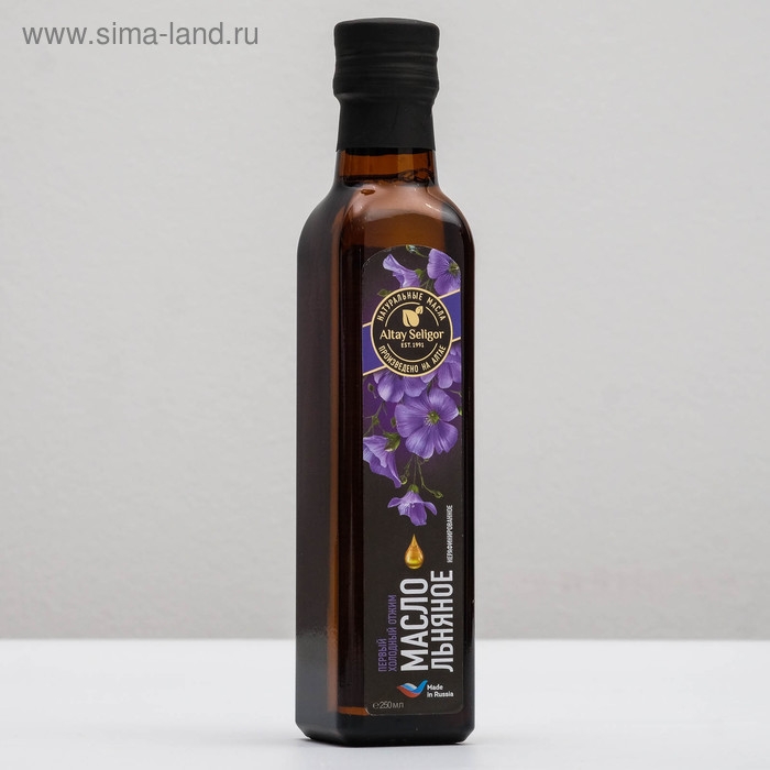 Масло льняное Altay Seligor, 250 мл Масло льняное Altay Seligor, 250 мл
