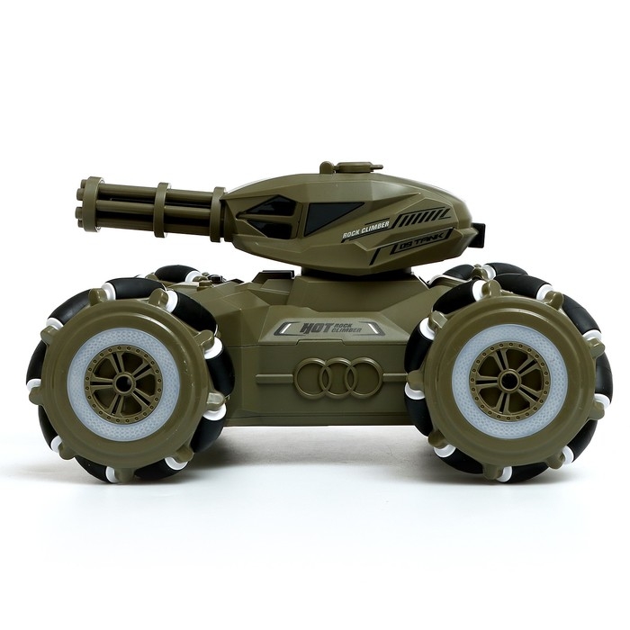 Танк радиоуправляемый «Боец», работает от аккумулятора, стреляет гидрогелевыми пулями, цвет зелёный Танк радиоуправляемый «Боец», работает от аккумулятора, стреляет гидрогелевыми пулями, цвет зелёный