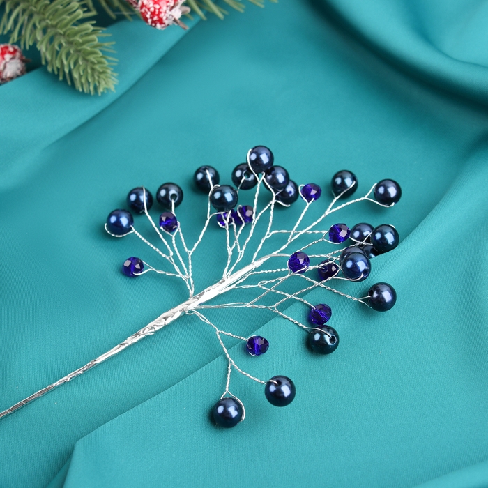 Декор  Декор "Хрустальная сказка" 17 см, синяя жемчужинка