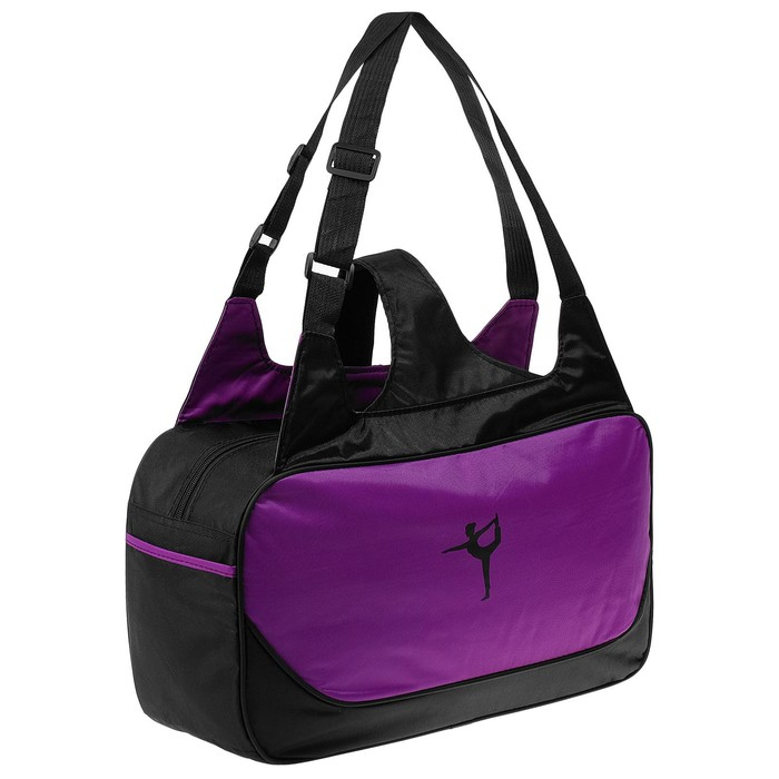 Сумка спортивная для йоги Sangh, 48×25×18 см, цвет фиолетовый Сумка спортивная для йоги Sangh, 48×25×18 см, цвет фиолетовый