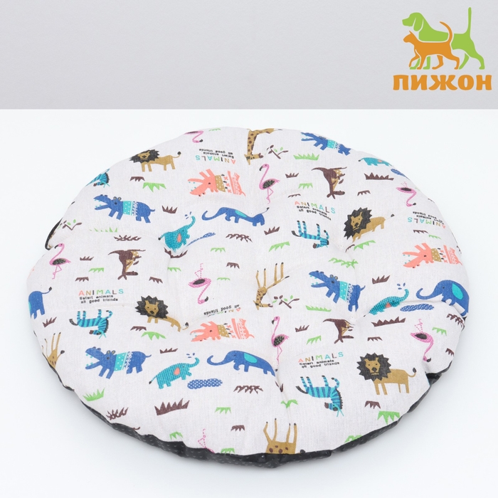 Лежак для животных  Лежак для животных "ЗооМир", 45 х 45 х 10 см, белый