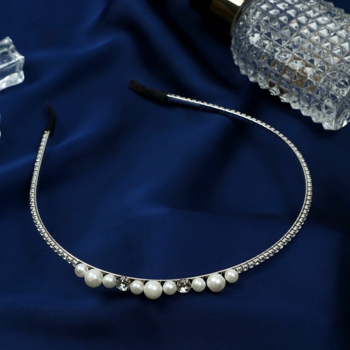 Ободок для волос Ободок для волос "Лира" жемчуг, 0,5 см