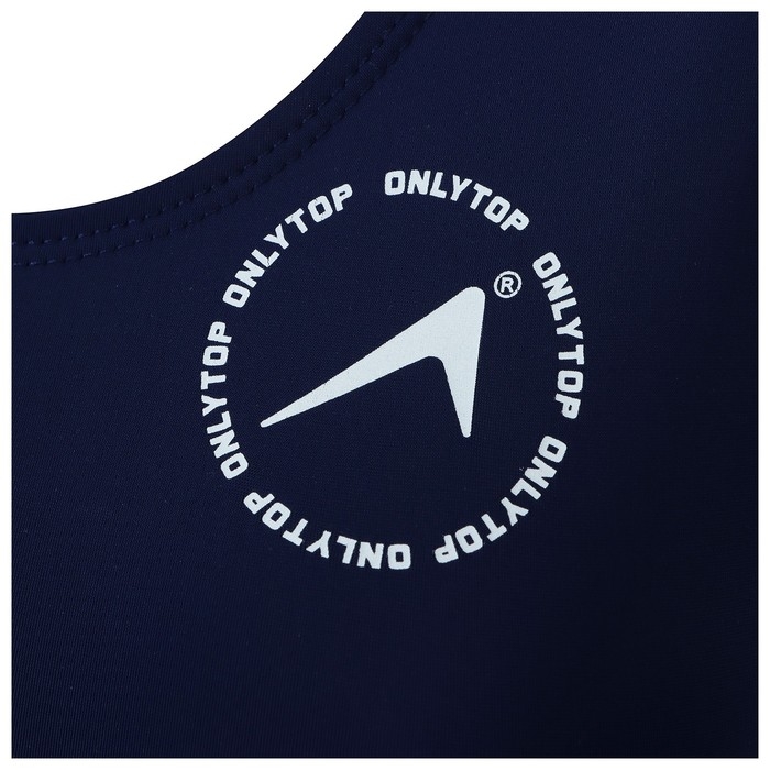 Купальник слитный ONLYTOP, спортивный, р. 54, цвет синий Купальник слитный ONLYTOP, спортивный, р. 54, цвет синий