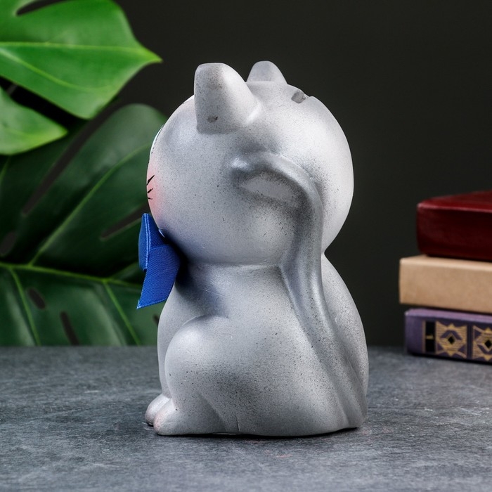 Копилка Копилка "Серый кот Кругляш" 17см