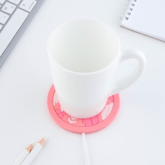 Подставка для кружки USB «Beauty», 10 х 10 см. Подставка для кружки USB «Beauty», 10 х 10 см.