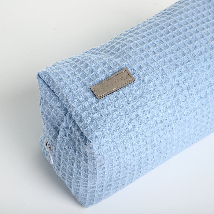 Косметичка на молнии TEXTURA, цвет голубой Косметичка на молнии TEXTURA, цвет голубой