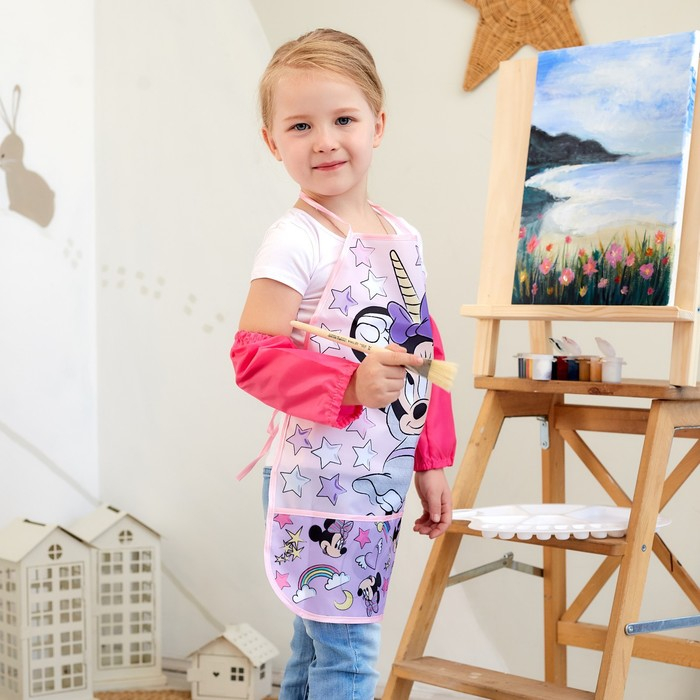 Фартук с нарукавниками детский «Минни Маус», Единорог, 49х39 см Фартук с нарукавниками детский «Минни Маус», Единорог, 49х39 см