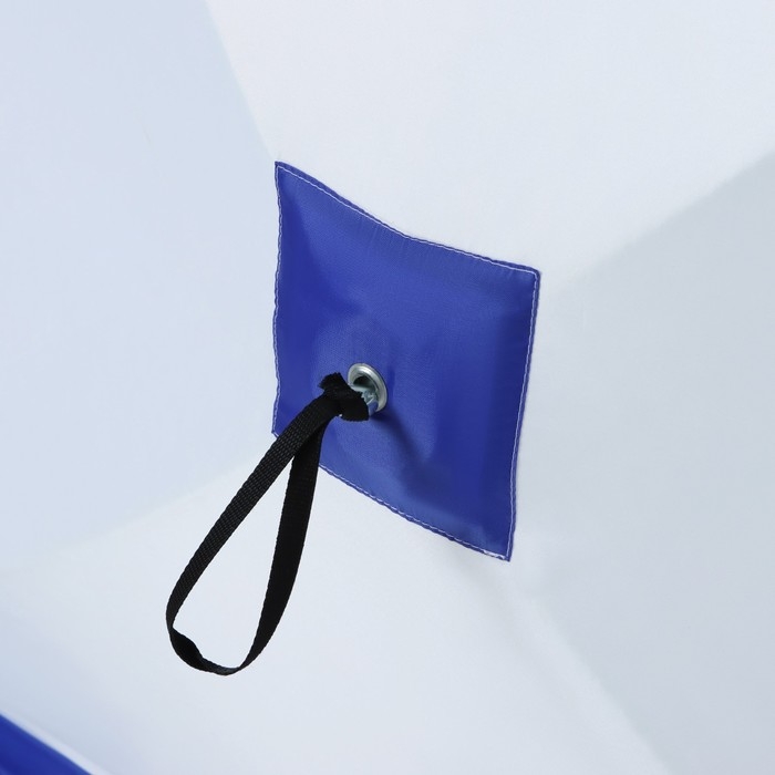 Палатка зимняя куб  Палатка зимняя куб "СЛЕДОПЫТ", 3-х местная, 3 слоя, цвет бело-синий