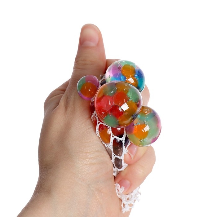 Мялка в сетке 5 см с гидрогелем, цвета МИКС Мялка в сетке 5 см с гидрогелем, цвета МИКС