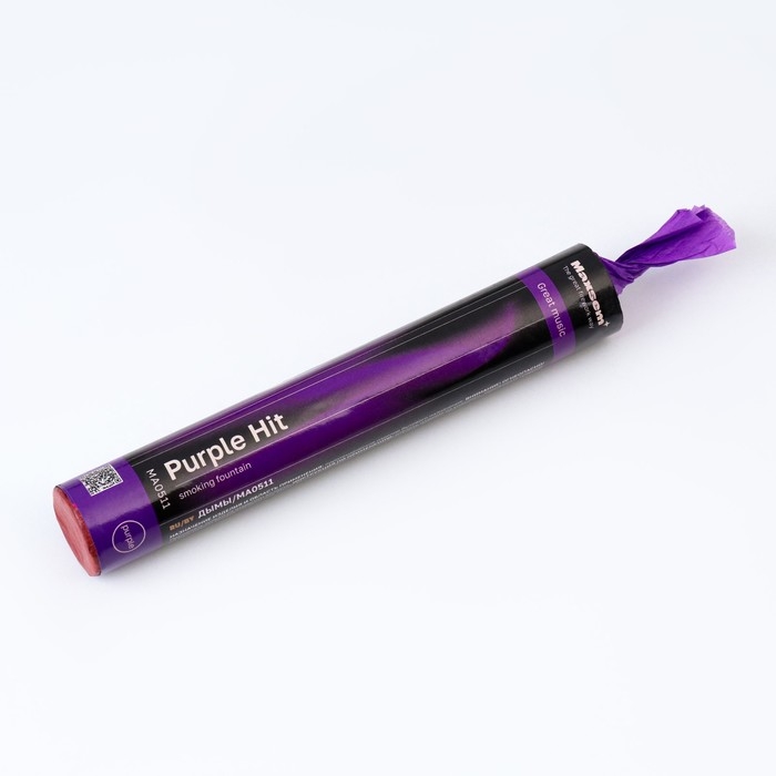 Цветной дым фиолетовый, 0,8 дюйм, ОПТИ, средняя интенсивность, 60 сек Цветной дым фиолетовый, 0,8 дюйм, ОПТИ, средняя интенсивность, 60 сек