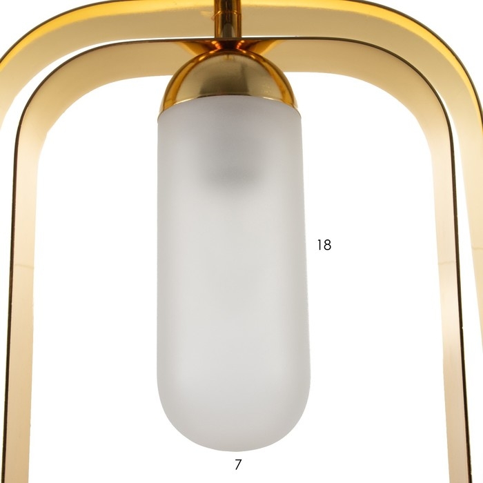 Светильник BayerLux Светильник BayerLux "Ретора" E27 40Вт золото 24,5х24,5х37,5-137 см