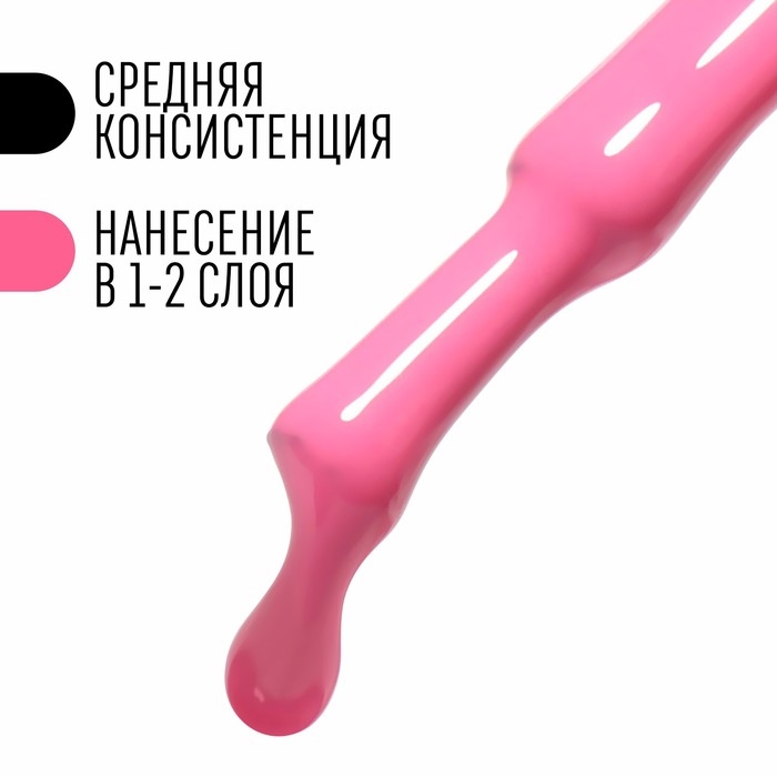 Гель лак для ногтей, &laquo;CLASSIC COLORS&raquo;, 3-х фазный, 8мл, LED/UV, цвет дикая роза (17)