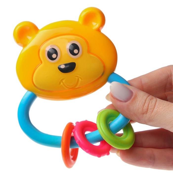 Погремушка «Мишка с колечками», Крошка Я Погремушка «Мишка с колечками», Крошка Я