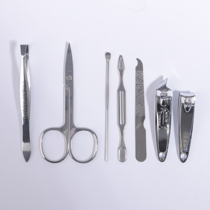 Набор маникюрный «Meow», 7 предметов, цвет белый Набор маникюрный «Meow», 7 предметов, цвет белый