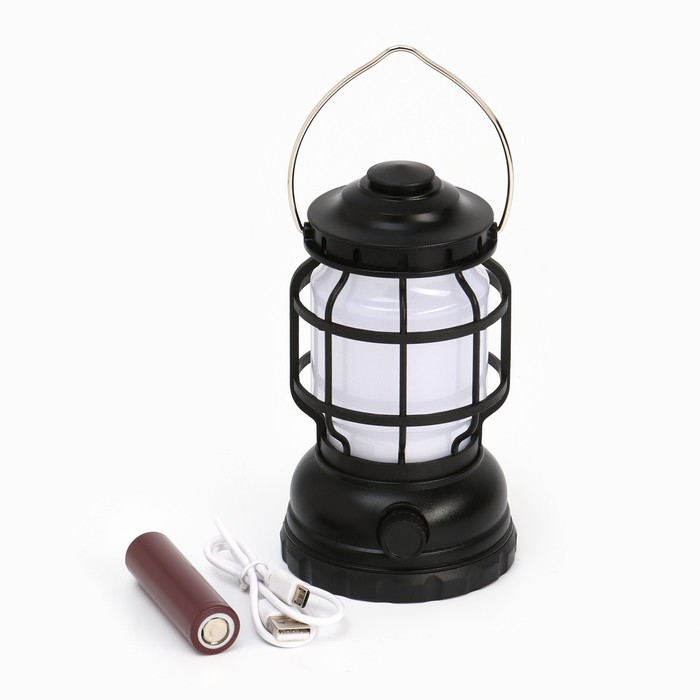 Фонарь кемпинговый аккумуляторный, 5 Вт, 1200 мАч, 250 лм, 2 режима, USB, 15 х 8.5 см Фонарь кемпинговый аккумуляторный, 5 Вт, 1200 мАч, 250 лм, 2 режима, USB, 15 х 8.5 см