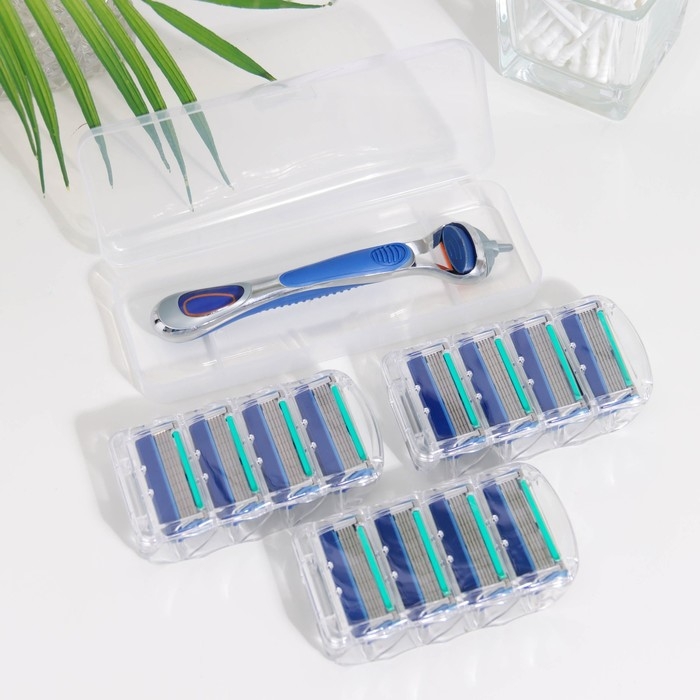 Станок бритвенный и 12 сменных кассет лезвий, совместимы с Gillette Fusion Станок бритвенный и 12 сменных кассет лезвий, совместимы с Gillette Fusion