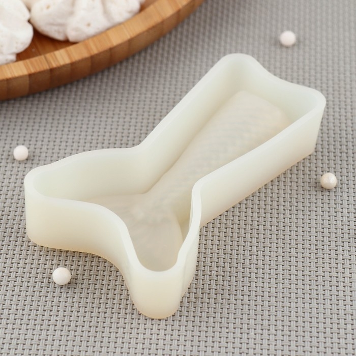 Молд для шоколада Доляна «Хвост русалки», силикон, 9,5×5,5×2 см, цвет белый Молд для шоколада Доляна «Хвост русалки», силикон, 9,5×5,5×2 см, цвет белый