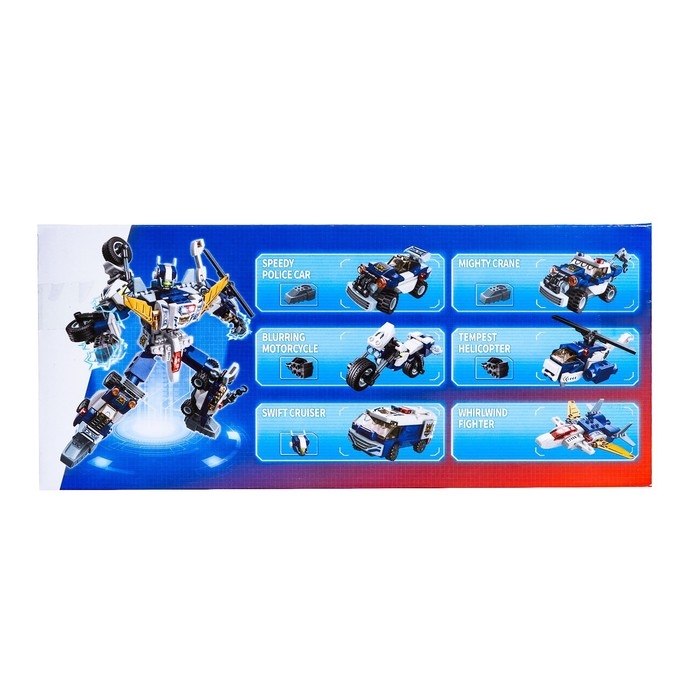 Конструктор Робот «Полицейский транспорт», 6 видов, МИКС Конструктор Робот «Полицейский транспорт», 6 видов, МИКС