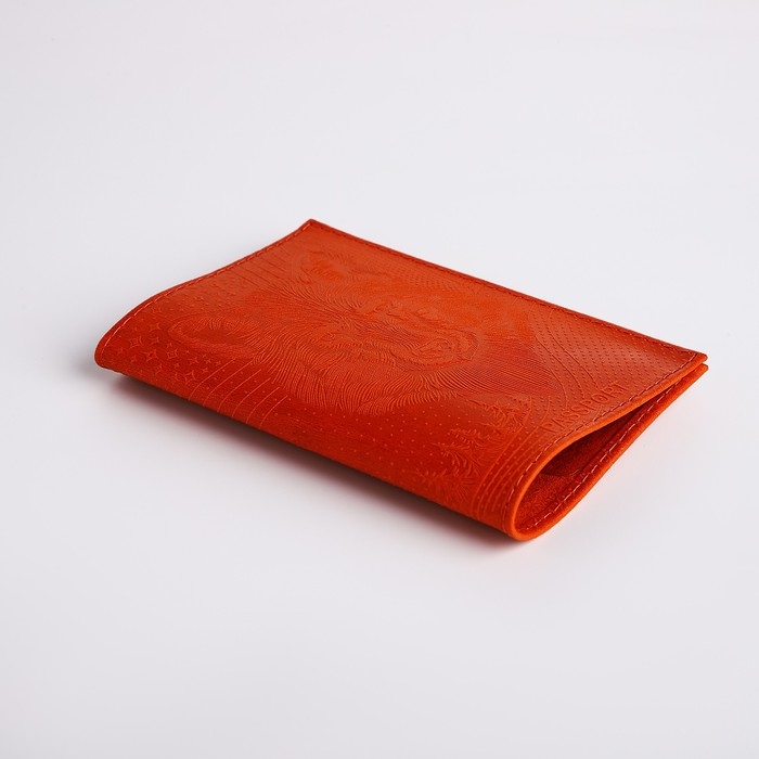 Обложка для паспорта, цвет оранжевый Обложка для паспорта, цвет оранжевый