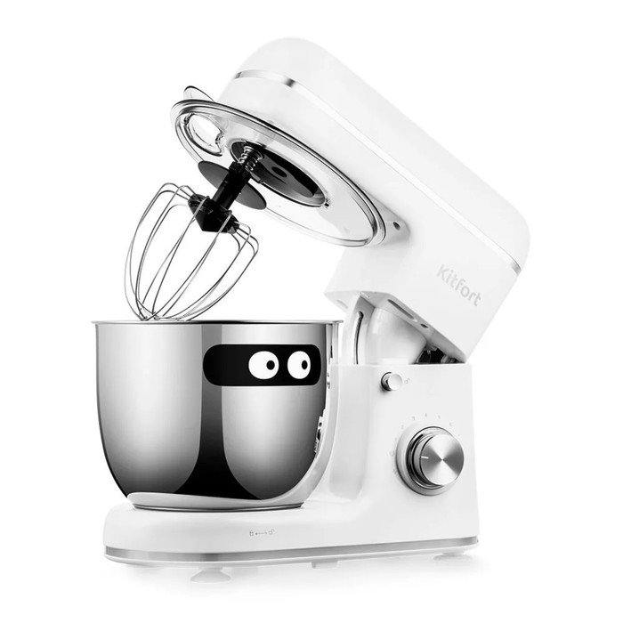 Миксер Kitfort КТ-3414, планетарный, 1300 Вт, 5 л, 8 скоростей, импульсный режим, белый Миксер Kitfort КТ-3414, планетарный, 1300 Вт, 5 л, 8 скоростей, импульсный режим, белый