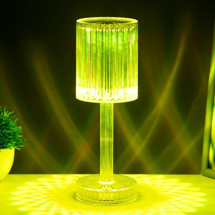 Настольная лампа с ПДУ Настольная лампа с ПДУ "Джус" LED 16 цветов RGB USB 8,5x8,5x25 см RISALUX