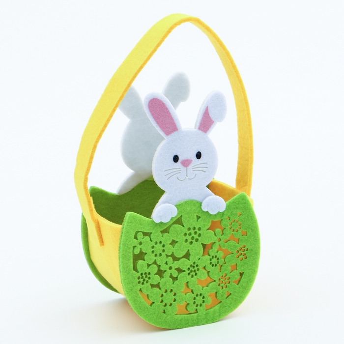 Пасхальный декор корзинка Пасхальный декор корзинка "Зайчик" 8.5х10х19 см