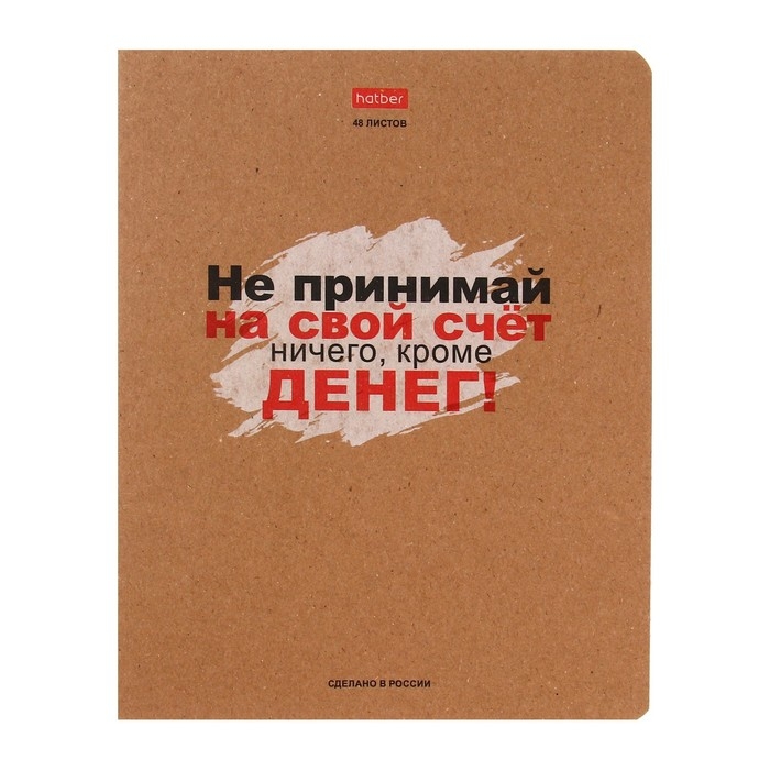 Тетрадь 48 листов в линейку  Тетрадь 48 листов в линейку "Истинные истины", обложка мелованный картон, скруглённые углы, блок офсет 65г/м2, МИКС