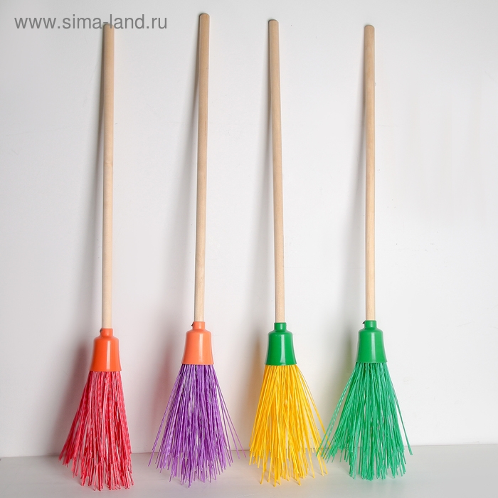 Метла полипропиленовая «Малыш», с черенком, малая, 95 см, цвет МИКС Метла полипропиленовая «Малыш», с черенком, малая, 95 см, цвет МИКС