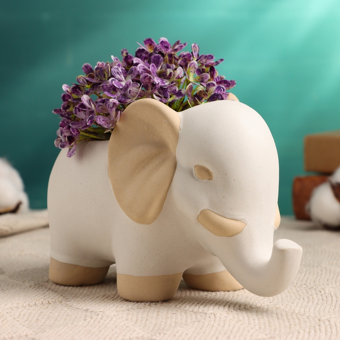 Кашпо  Кашпо "Слоник" 16х9х10см