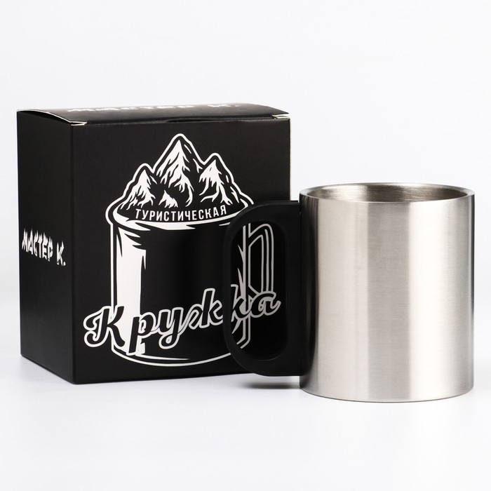 Термокружка, 180 мл, Туризм  Термокружка, 180 мл, Туризм "Мастер К", сохраняет тепло 2 ч, 8 х 9.5 см, хром