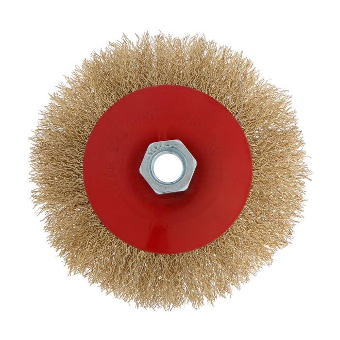 Щетка металлическая для УШМ ЛОМ,  Щетка металлическая для УШМ ЛОМ, "тарелка", М14, 125 мм