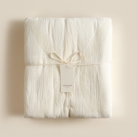 Плед SL Home Cotton 150*210 см, муслин/жаккард, 100% хлопок