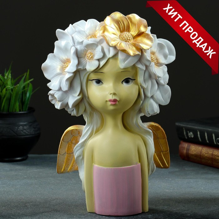 Ваза Ваза "Девочка с бантом", цветная, 2 л/31х20х15см