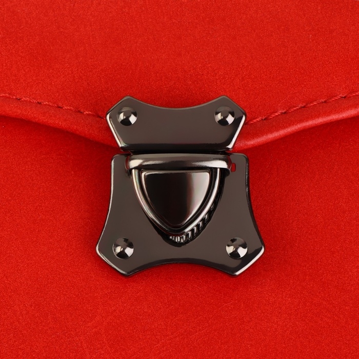 Застёжка для сумки, 4 × 4,2 см, цвет чёрный никель Застёжка для сумки, 4 × 4,2 см, цвет чёрный никель