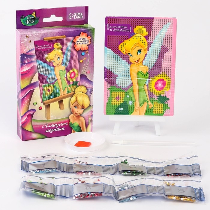 Алмазная мозаика, 16х10.5 см, Феи