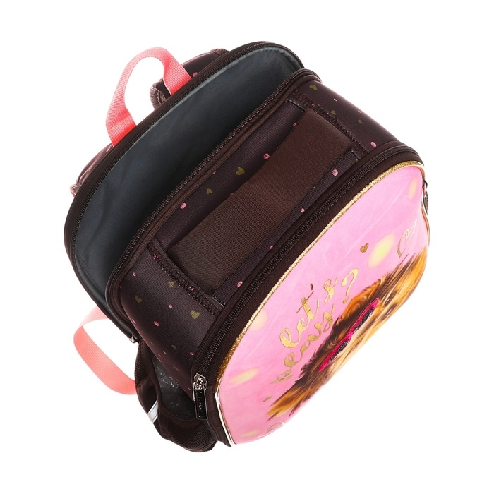 Рюкзак каркасный 38 х 29 х 16 см, Hatber Ergonomic Plus Рюкзак каркасный 38 х 29 х 16 см, Hatber Ergonomic Plus "Милашка" NRk_85019