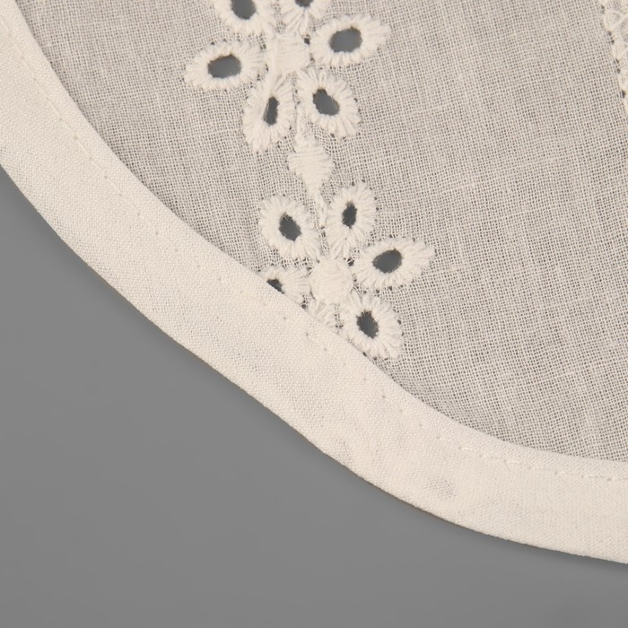 Воротник ложный стойка, ажурный, диаметр горловины = 46 см, 33 × 25,5 см, цвет айвори Воротник ложный стойка, ажурный, диаметр горловины = 46 см, 33 × 25,5 см, цвет айвори