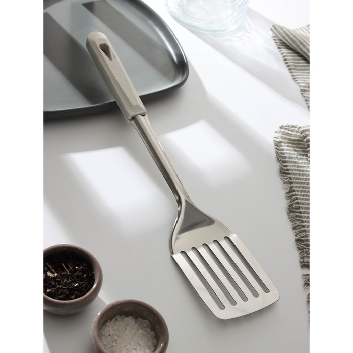 Лопатка из нержавеющей стали Доляна «Соната», 35,5 см Лопатка из нержавеющей стали Доляна «Соната», 35,5 см