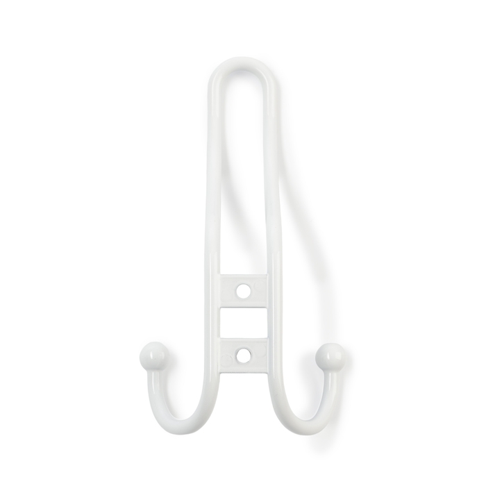 Крючок мебельный ТУНДРА TKT002 LIGHT, трехрожковый, белый Крючок мебельный ТУНДРА TKT002 LIGHT, трехрожковый, белый