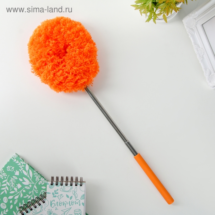 Щётка для пыли Доляна, телескопическая ручка, 25-60 см, цвет МИКС Щётка для пыли Доляна, телескопическая ручка, 25-60 см, цвет МИКС