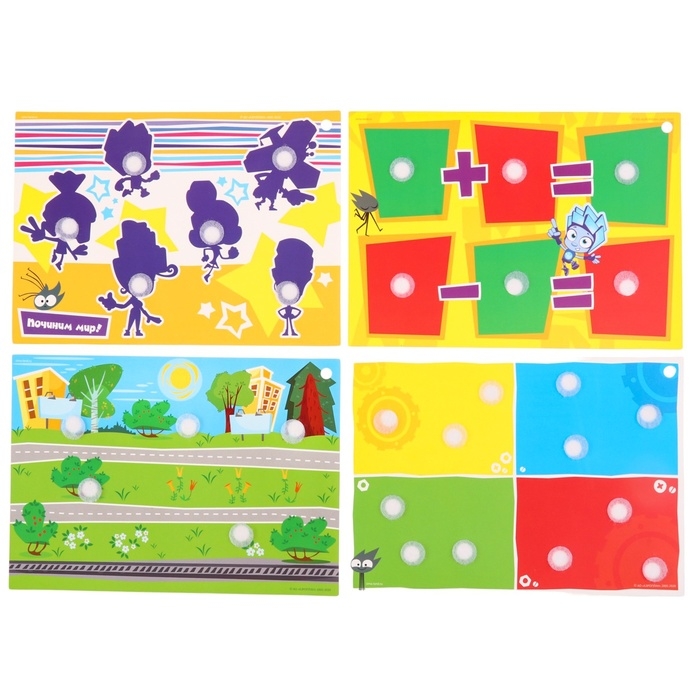 Игра развивающая на липучках  Игра развивающая на липучках "Изучаем окружающий мир", Фиксики
