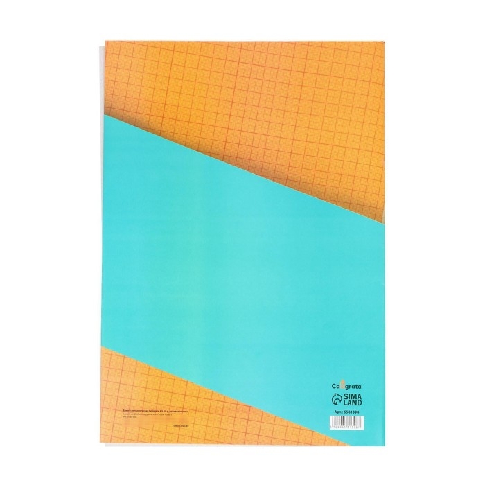 Бумага масштабно-координатная А3 10 листов Calligrata, оранжевая сетка Бумага масштабно-координатная А3 10 листов Calligrata, оранжевая сетка